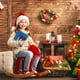 thumbnail image 3 of Bearachild Colección de luces navideñas azules Libro Decoración interior LED APARIENCIA Caja interior navideña de madera Kits de decoración para fiestas, 3 of 6