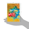 thumbnail image 6 of 1 Rosh Hashanah Card with Envelope - Greetings Star and Pomegranates C6135ARHG, 6 of 7