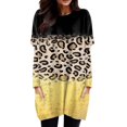 thumbnail image 1 of Femmes Automne Hiver Col Rond Col Rond Manches Longues T-Shirt Haut Poche Poche Intérieure Blouse à Manches Longues, 1 of 4