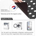 thumbnail image 2 of Coolnut Polka Dot Dishwasher Magnet Cover, Magnetic Refrigerator Panel Decal Wash Machine Front Door Decorative Cover for Home Kitchen Farmhouse Decor, 23"x 26", 2 of 6