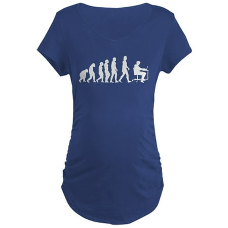 

CafePress - Office Evolution Maternity T-Shirt - Maternity Dark T-Shirt