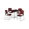 thumbnail image 3 of OFM PKG-BRK-054-0013 Breakroom Package Featuring 36 in. Square Flip Top Multi-Purpose Table with Four Multi-Use Stack Vinyl Seat & Back Chairs, 3 of 5