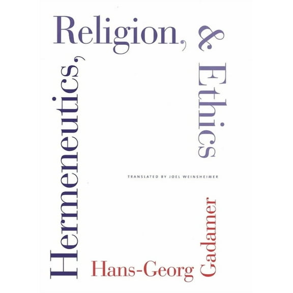 Yale Studies in Hermeneutics: Hermeneutics, Religion, and Ethics (Paperback)