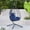 Navy Blue, variant on Egg Chair with Stand, Indoor Outdoor PE Wicker Hanging Egg Chair, Patio Swing Chair Basket Chair Hammock Chair with Stand for Bedroom Living Room Balcony, Beige