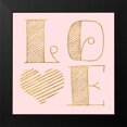 thumbnail image 2 of SD Graphics Studio 20x20 Black Modern Framed Museum Art Print Titled - LOVE, 2 of 5