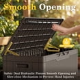 thumbnail image 3 of Homall 100 Gallon Outdoor Box Deck Plastic Resin Storage Box, Dark Brown, 3 of 7