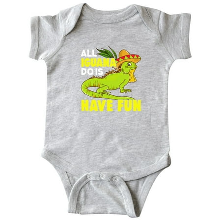

Inktastic Iguana Funny Pet Gift Baby Boy or Baby Girl Bodysuit