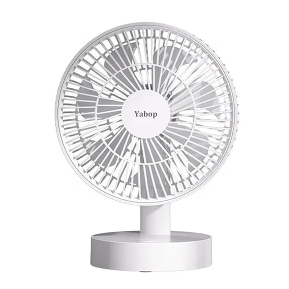 Yabop Electric fans for personal use, Personal Table Fan Head for Home Office, Bedroom, 6", White