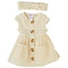 Little Lass Baby Girls 3-pc. Eyelet Dress Set 3-6 Months Ivory white
