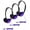 Purple, variant on HamiltonBuhl Personal On-Ear Stereo Headphone, Purple, Pack of 3
