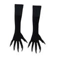 thumbnail image 2 of Guantes de pata para disfraz de Halloween, disfraz de cosplay portátil para actuaciones en el escenario del club. uña negra, 2 of 9