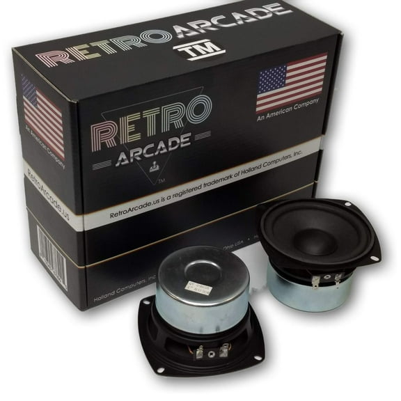Retro Arcade Round 30W RMS 8 Ohm HiFi Stereo Car Speaker