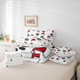thumbnail image 6 of Castle Fairy Kids Children Animal Dog 7 Pieces Bedding Comforter Set,Santa Claus Full Bedding Set Lightweight,Happy New Year Fitted Sheet Flat Sheet,Microfiber Bedroom Decor, 6 of 8