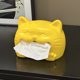 thumbnail image 3 of Dispensador de pañuelos con tapa de goma para pañuelos, gato sonriente, 3 of 3