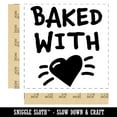 thumbnail image 2 of Baked with Love Heart Self-Inking Rubber Stamp Ink Stamper - Black Ink - Large 1-1/2 Inch, 2 of 7