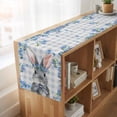 thumbnail image 6 of Table Runners 72 Inches Long Dress Scarves, Easter Rabbit Farmhouse Kitchen Table Runner, Coffee Tablerunners, Spring Cute Bunny Blue Flowers Buffalo Plaid 16x72 Inch, 6 of 9