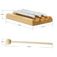 thumbnail image 2 of Campana de meditación de tres tonos, instrumento de percusión de madera con mazo, 2 of 8