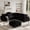 Black, variant on The Magic Home Modular Sectional Sofa, Oversized L Shaped Sofa, Plush Deep Seat Cloud Sofa Couch for Living Room, Apartment, Couch Cushion Covers Removable ( Gray Couch, 5 Seat)