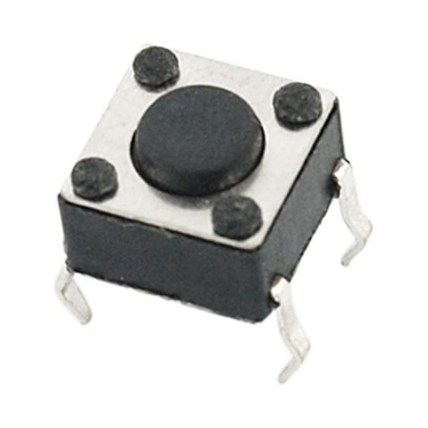 10 Pcs 6mm x 6mm x 6mm Panneau PCB Momentané Tactile Tact Bouton Poussoir Interrupteur DIP