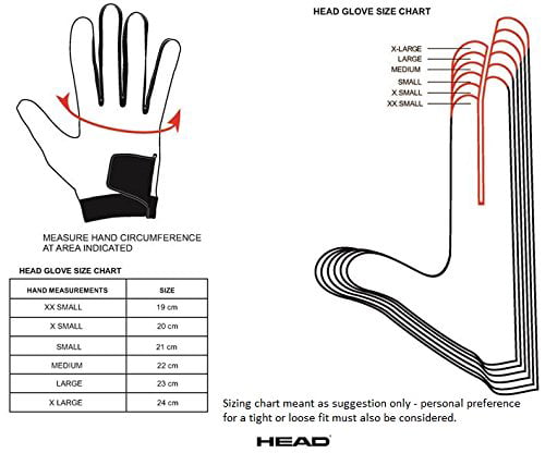 HEAD Sensation Racquetball Right Hand Glove 