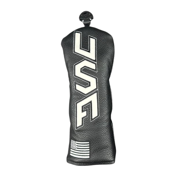 Funda para palos de golf para mujer, resistente a arañazos y al desgaste, de calidad, para entrenamiento. M Texto en y negro