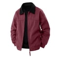 thumbnail image 2 of Mens Lightweight Jackets Casual Work Barn Jacket Windbreaker Water Resistant Golf Zip Up Jacket, 2 of 6