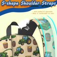 thumbnail image 5 of Tractor and Barrels Cream Pattern 17" School Backpacks for Teens,Waterproof Oxford Fabric,S-Shape Padded Straps for School,Travel,Hiking,Camping, 5 of 6