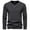 Grey, variant on Men's Casual Comfortable Long Sleeve V Neck T Shirt Base,L