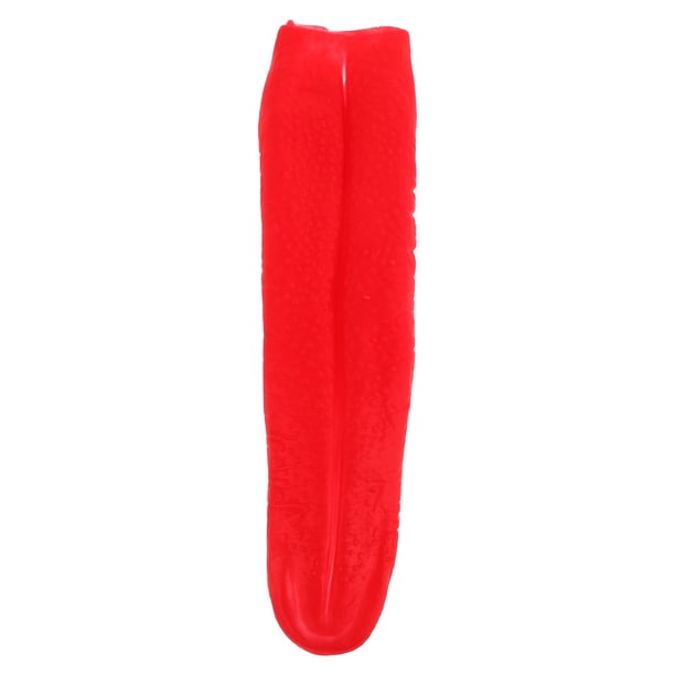 Lengua falsa lengua Artificial Prop Cosplay goma divertido Halloween broma truco lengua juguete
