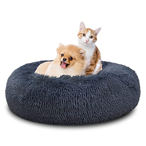 Cozy Pet Bed Padded Fleece Faux Fur Machine Washable XL 48" x 31" Large Dog Cat 