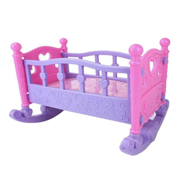 Doll Rocking Bed Toy Infant Carriage Nursery Carriage Doll Rocking Bed Toy Baby Baby Doll