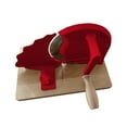 thumbnail image 1 of Rebanadora de pan casera, fácil de usar, con manivela, ajustable Rojo, 1 of 6