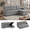 Light Gray, variant on Convertible Sectional Sleeper Sofa Bed, 82" L Shaped Sofa with Pull Out Couch, Reversible Chaise, Storage & Charging Ports, Linen Fabric 3 Seater Couch for Small Spaces Living Room, Dark Gray