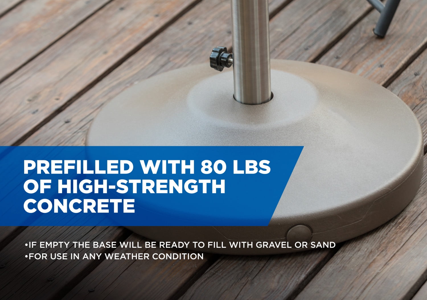 80 lb umbrella stand