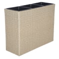 thumbnail image 4 of Safavieh Outdoor Collection 34" x 27" x 13" 3-Tire Beige Fabric Transitional Nature & Floral Plant Rack, 4 of 11