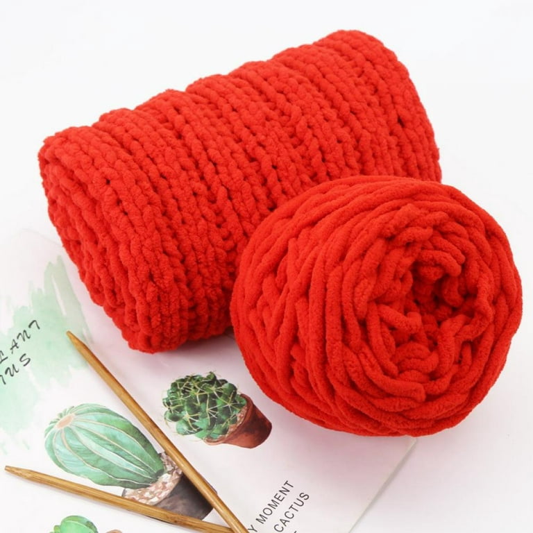 Single Thick Ice Strip Yarn, Soft Thick Yarn for Crochet Chunky Yarn Needle  Knitting Woven Blanket Slipper Line (03)