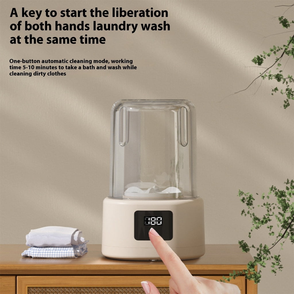 Rechargeable Handheld Washing Machine for Travel Home Use 4000mAh Battery Delicate Garments Baby Clothes Laundry Device