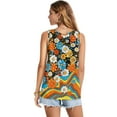 thumbnail image 2 of Jeiento Abstract Hippie Flower Tank Tops for Women 70S 80SColorfull Swirl Wavy T-shirt Loose Fit Dressy Workout T-shirts Lady Casual V Neck Sleeveless Shirts Basic Blouse Y2K Clothes,XL, 2 of 7
