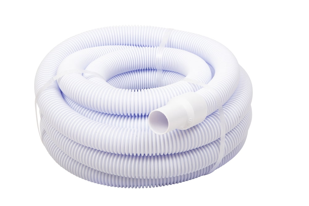 Pool Central White Blow-Molded LDPE in-Ground Swimming Pool Hose 75 x 1.25