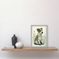 thumbnail image 2 of Cute Jack Russel Dog Puppy and Flower Patterns Colour Pencil Illustration Artwork Framed Wall Art Print A4, 2 of 4