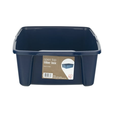 IRIS Open Litter Box, Blue