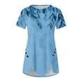 thumbnail image 5 of Tshirts Shirts Graphic Vintage 5X Summer Clothes for Women Over 50 Womens Tops Dressy Casual Short Sleeve Golf Shirts for Women Dry Fit, 5 of 5