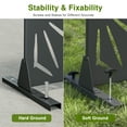 thumbnail image 6 of MAYEERTY Folding Privacy Screen – Heavy-Duty Galvanized Steel Panel,Sun,Black, 6 of 7