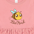 thumbnail image 4 of Inktastic Cute Bee Kind Bee Girls Baby Dress, 4 of 5