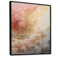 thumbnail image 2 of Designart "Vortex Spiral In Gold And Pink Desert Mirage" Abstract Spirals Floater Framed Canvas Prints, 2 of 5