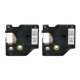 thumbnail image 1 of Cinta de etiquetas de 2 uds para repuestos de etiquetas D1 negro sobre blanco para impresoras de etiquetas LM210D LP420 M500TS 23FT 9mm/0,35 pulgadas, 1 of 5
