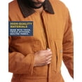 thumbnail image 4 of Bass Creek Outfitters Men's Duck Canvas Insulated Coverall - Thick Long Sleeve Workwear Jumpsuit (M-3XL), 4 of 7