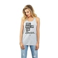 thumbnail image 2 of Will Wake Up for Bacon Women's Fashion Sleeveless Flowy Racerback Workout Yoga Tank Top Sport Grey X-Large, 2 of 3