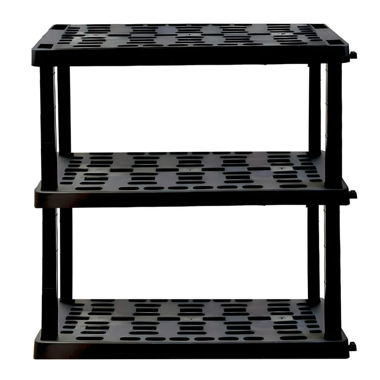 Black 2024 plastic shelves