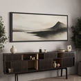 thumbnail image 2 of Large Framed Canvas Print Abstract Mountain Landscape Wall Art Minimalist Decorative for Living room Bedroom - 60"x30" Black Frame, 2 of 8